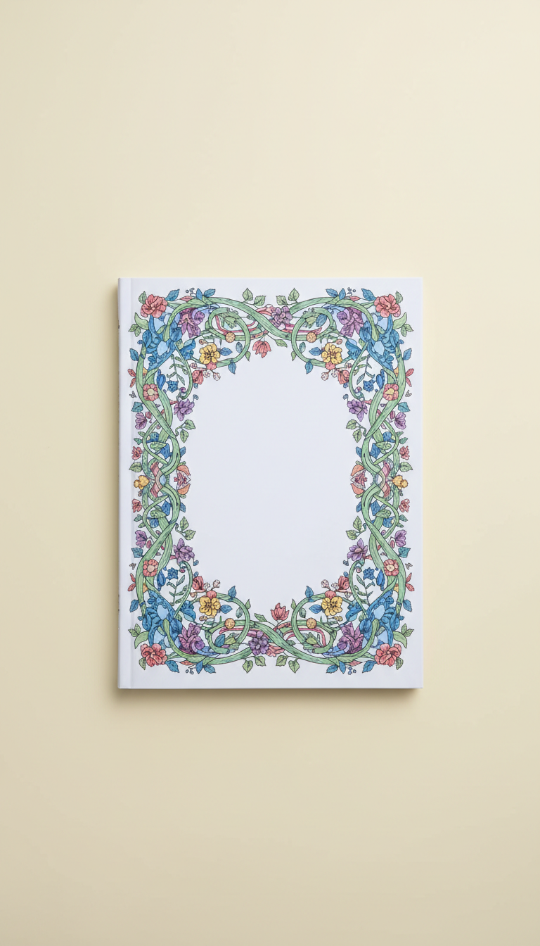 Enchanted Garden Thick Paper Coloring Book